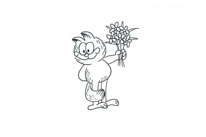 步骤17：接着用虚线画出它身上的一些细节。