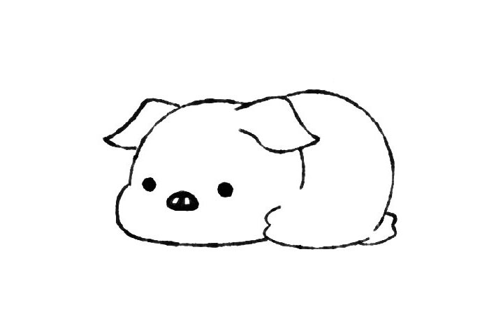 步骤4：接着画眼睛和鼻子。