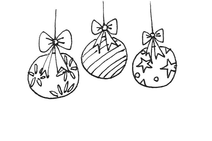 步骤6：彩球上，可以发挥自己的想象力在上面画上各种图案。