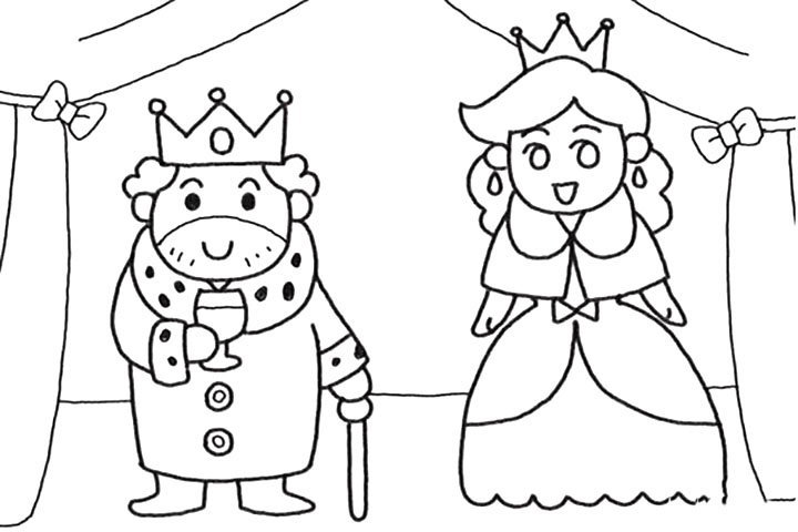 步骤6：在背后画出华丽的背景。