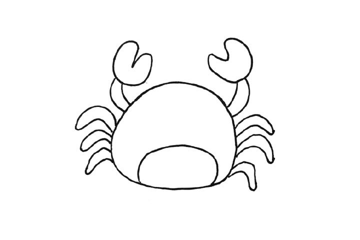 步骤3：接着画出碰些的步足。