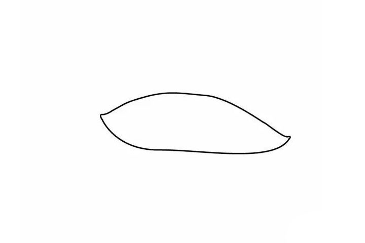步骤1：先画龟壳，这个形状略像唇形呀