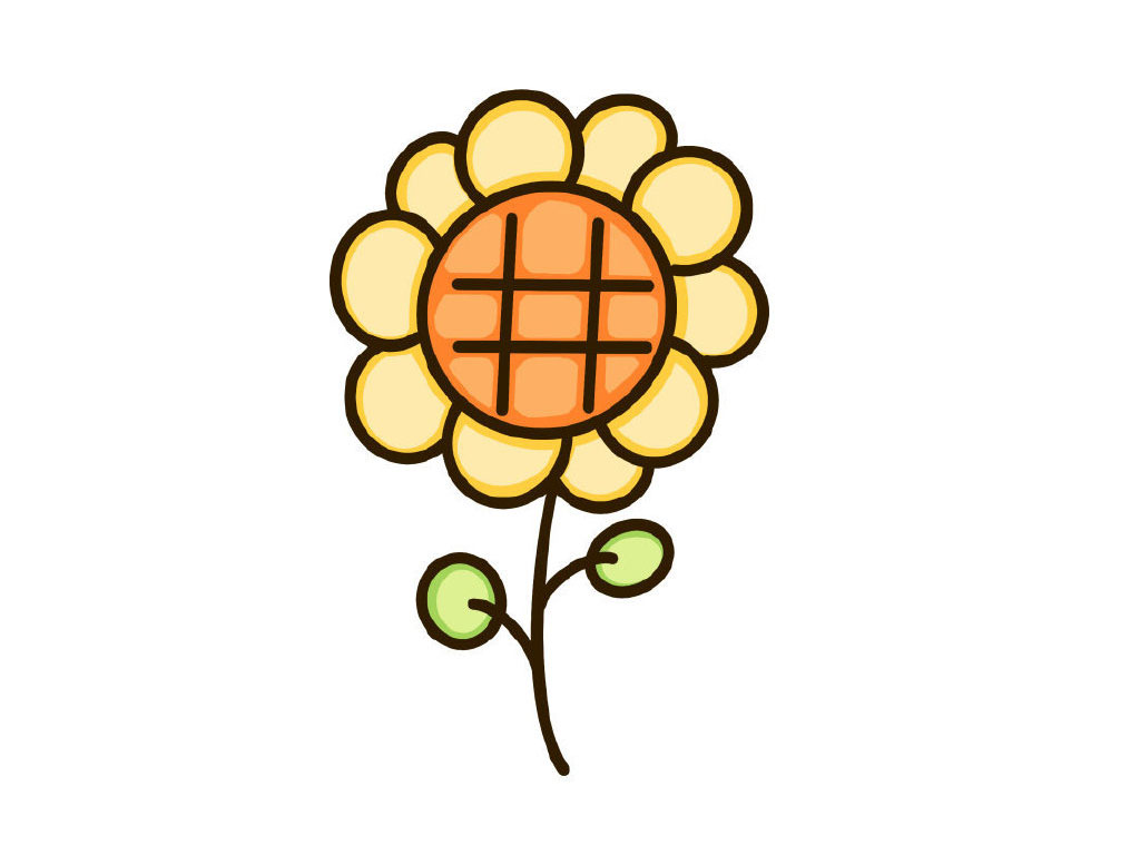 向日葵简笔画怎么画