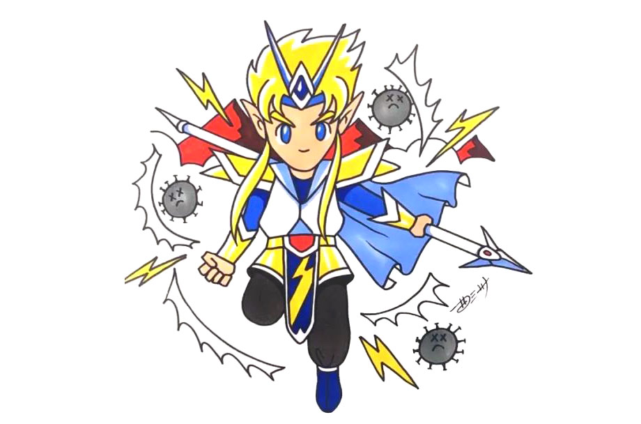 雷神击杀可恶的冠状病毒