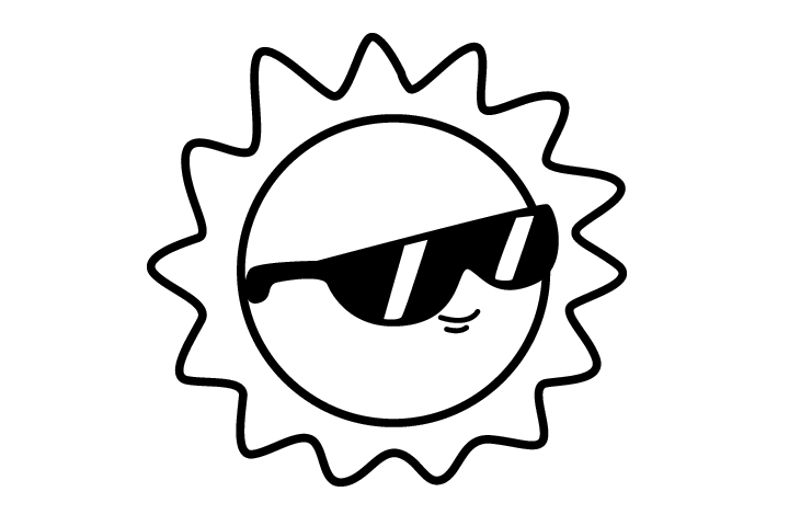 卡通太阳天气图标的画法-图3