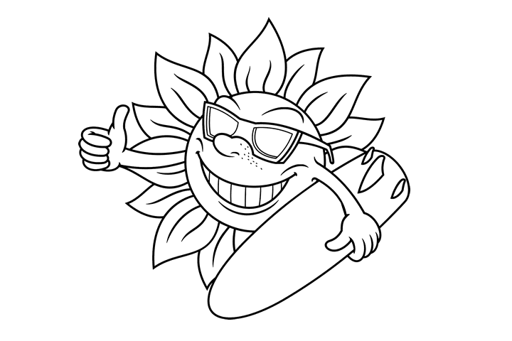 卡通太阳天气图标的画法-图6