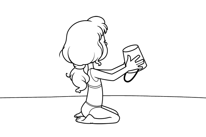 沙滩上玩耍的小女孩-图6