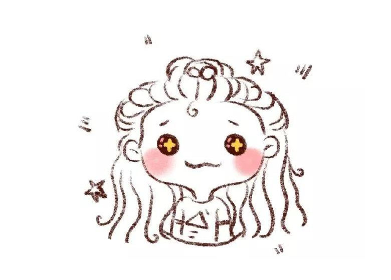 可爱的女孩卡通头像简笔画-图2