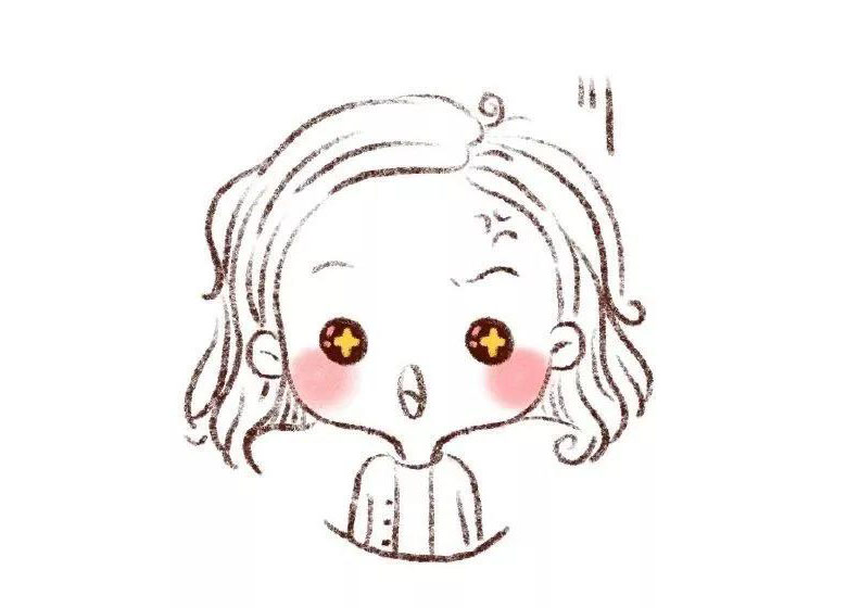 可爱的女孩卡通头像简笔画-图5