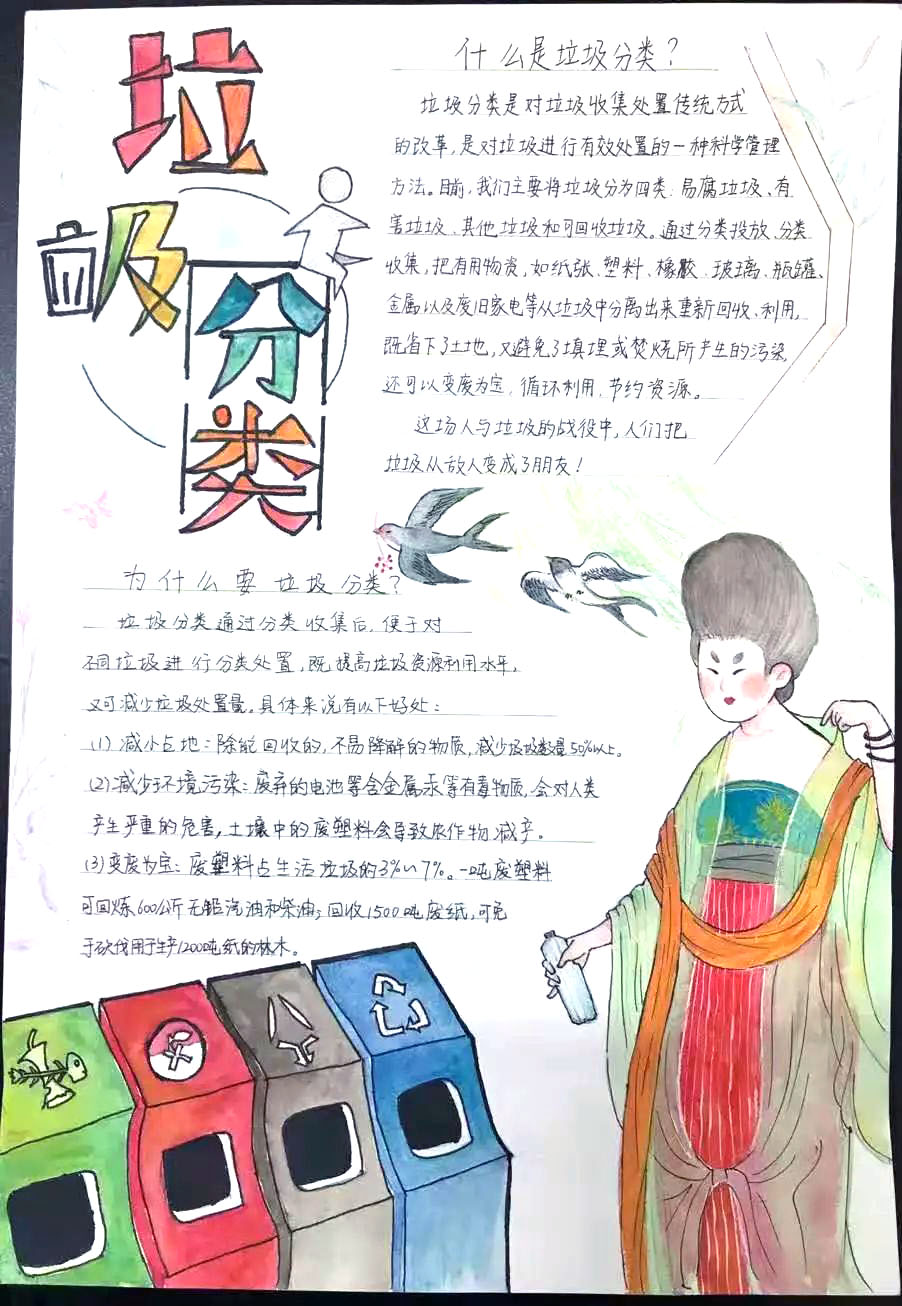 小学生垃圾分类主题手抄报-图4