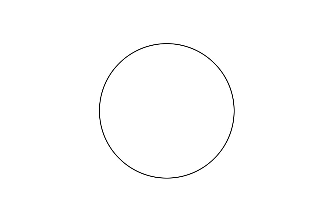 步骤1：首先画出一个圆形作为病毒的身体。