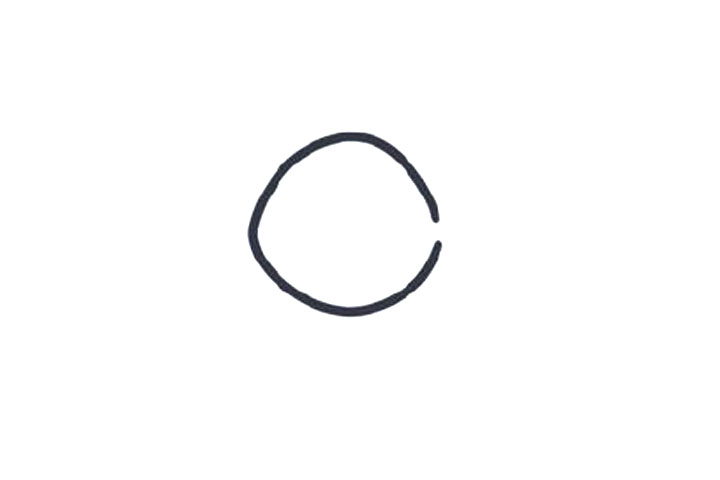 可爱小鱼简笔画教程-图1