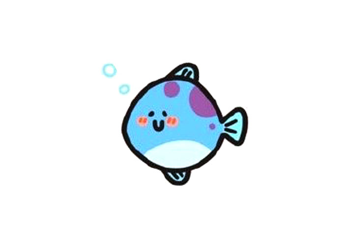 可爱小鱼简笔画教程