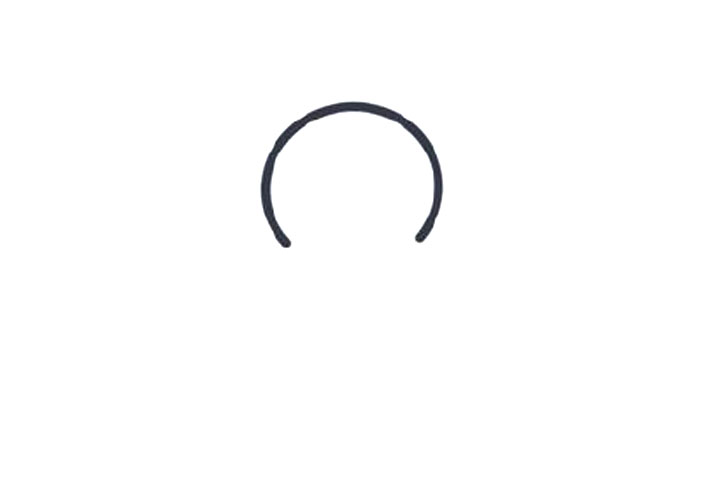 可爱小章鱼简笔画画法步骤-图1