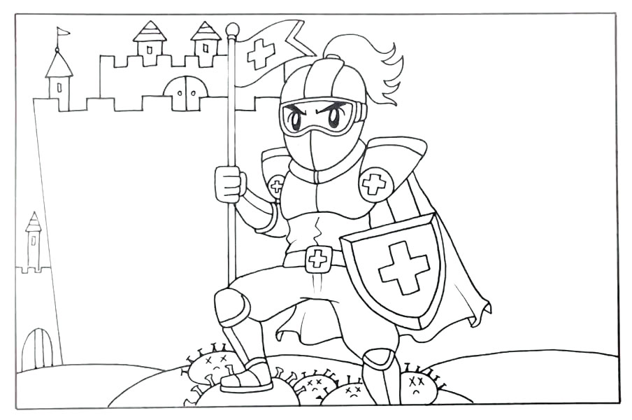 抗击病毒手抄报怎么画-图4