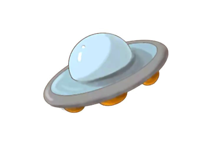外星飞碟简笔画画法步骤