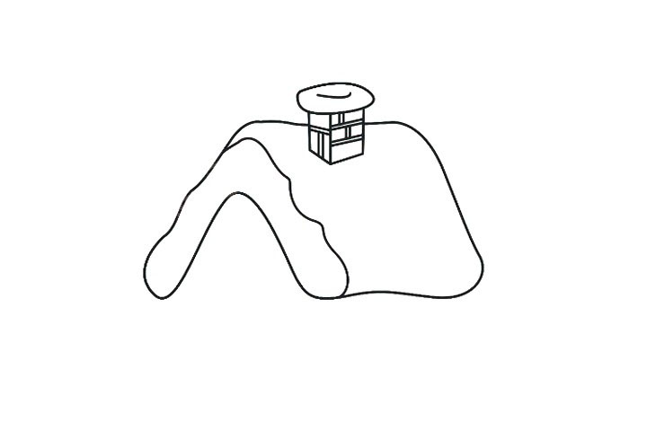 步骤3：完善烟囱的细节。