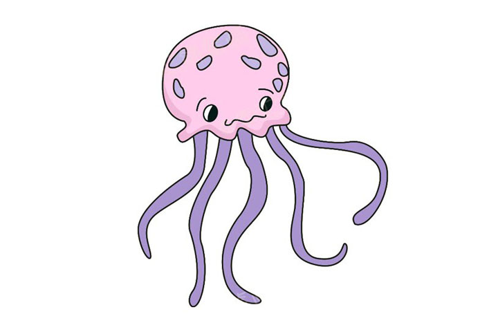 水母简笔画教程