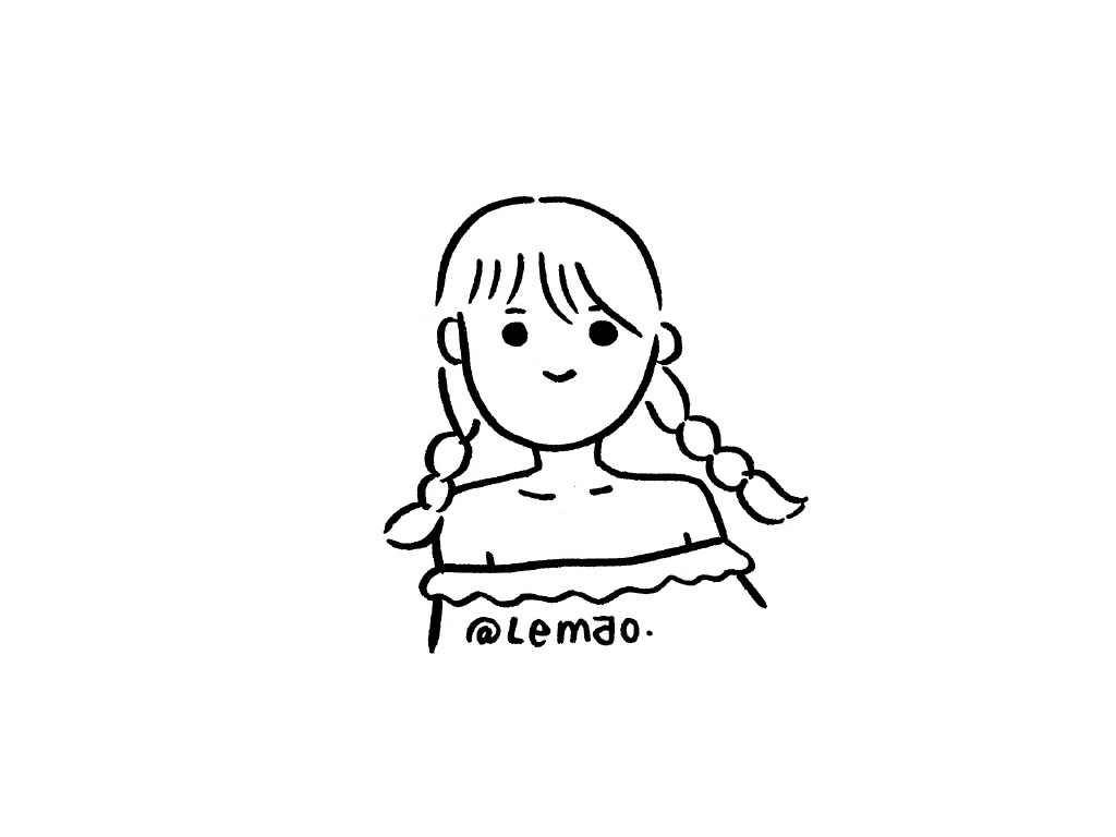 一组人物简笔画小头像-图4