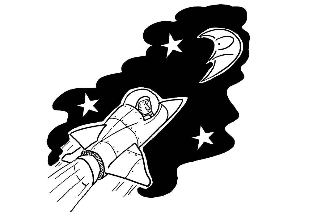 宇宙航天飞行器简笔画-图2