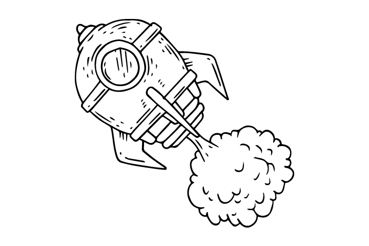 宇宙航天飞行器简笔画-图9