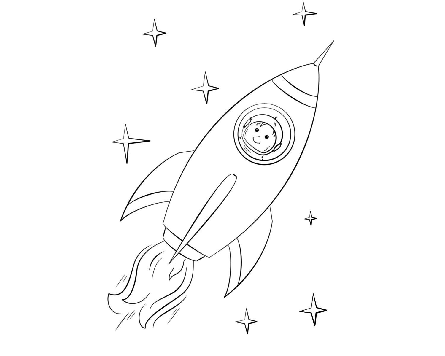 宇宙航天飞行器简笔画-图12