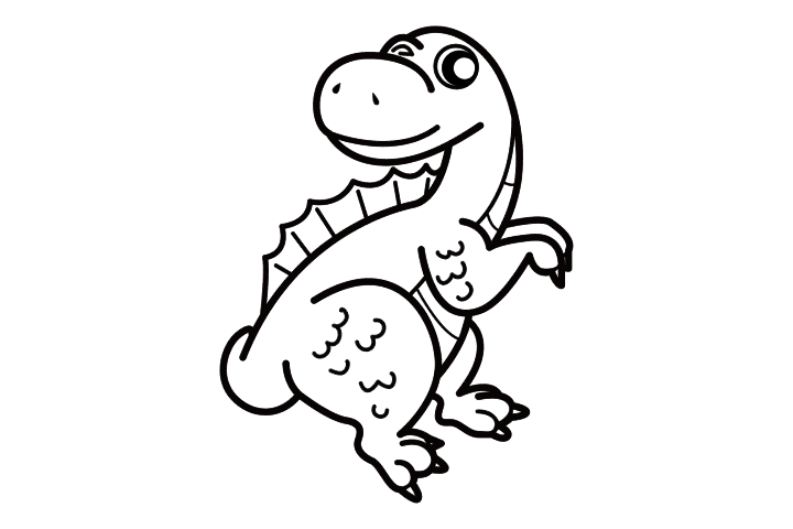 简单好画的小恐龙简笔画图片-图4