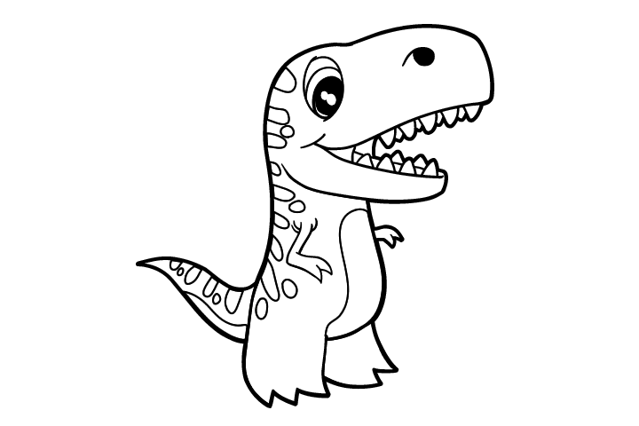 简单好画的小恐龙简笔画图片-图6