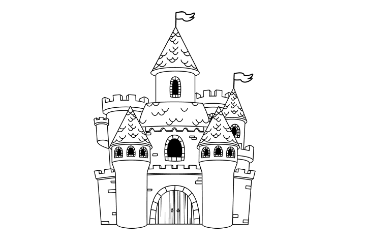 各种城堡的画法-图6
