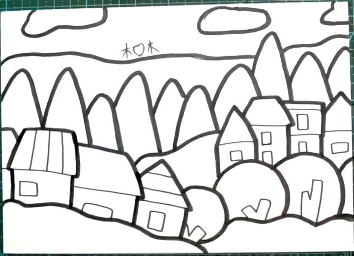 家乡春天简笔画-图3