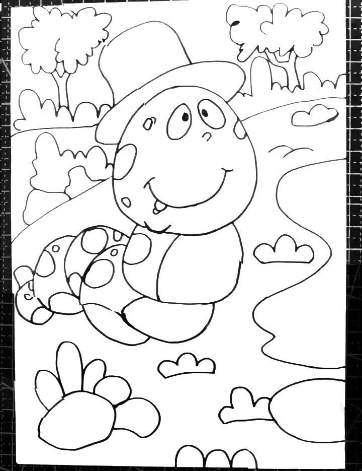 活力的春天简笔画-图1