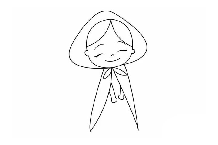 步骤6：小红帽的小手，不要忘记了哦