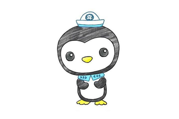 小企鹅皮医生简笔画教程