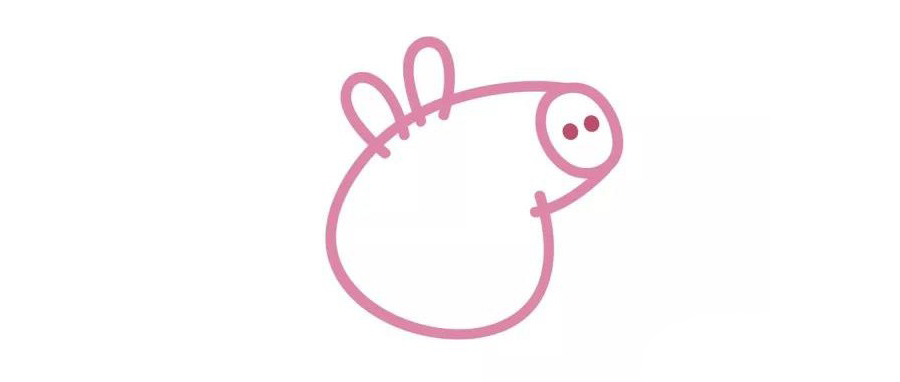 步骤3：画佩奇的耳朵