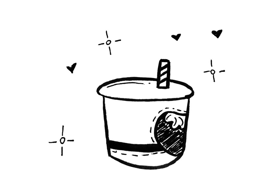 一组可爱饮品简笔画图片-图8