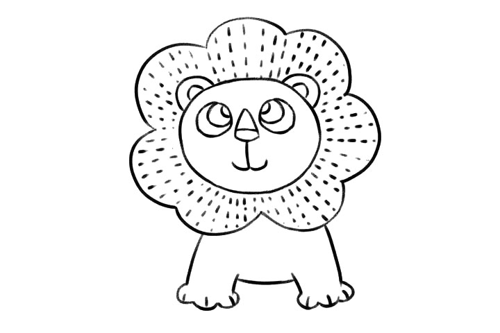 步骤8：画出脚掌。