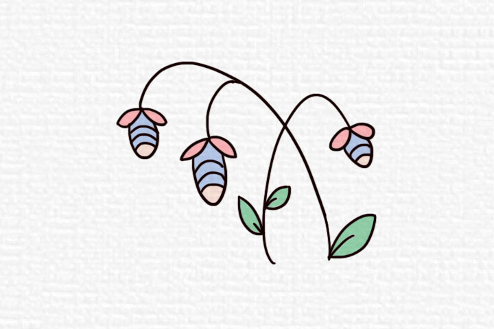 阳春三月漂亮的花朵简笔画图片-图6