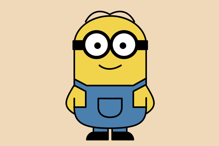 小黄人简笔画画法教程