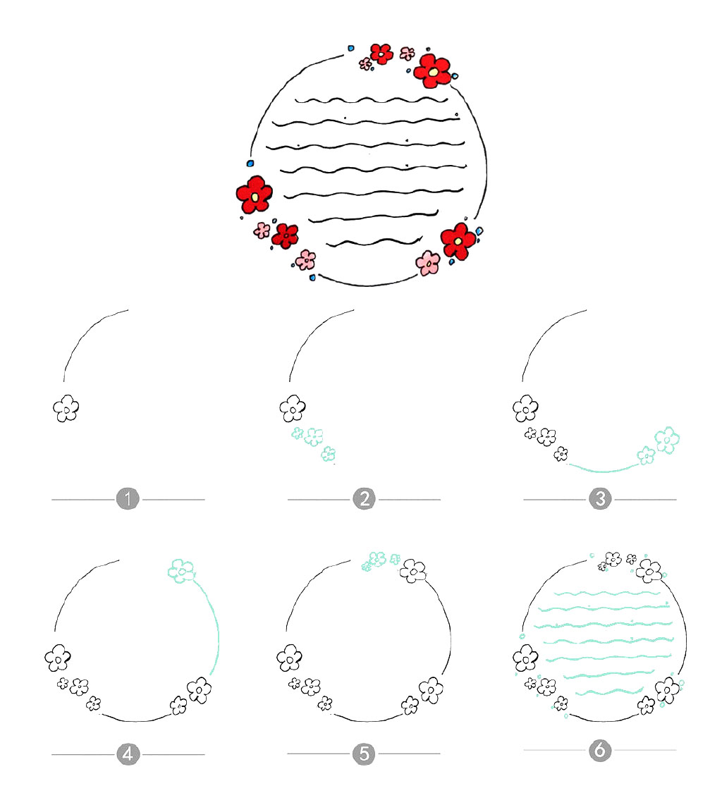 步骤5：手抄报边框5