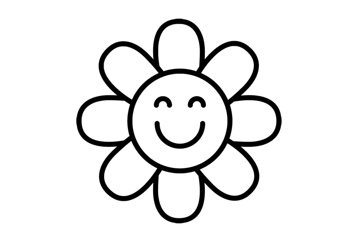 可爱的花朵简笔画图片-图5