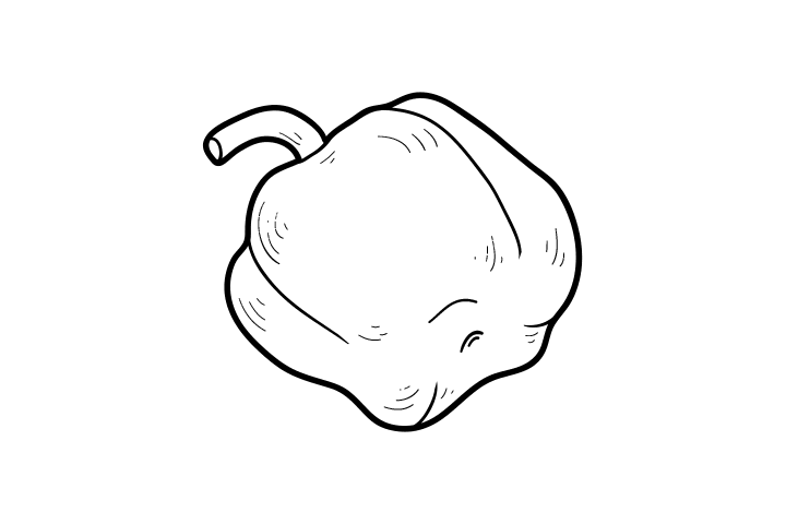 各种辣椒简笔画的画法-图5