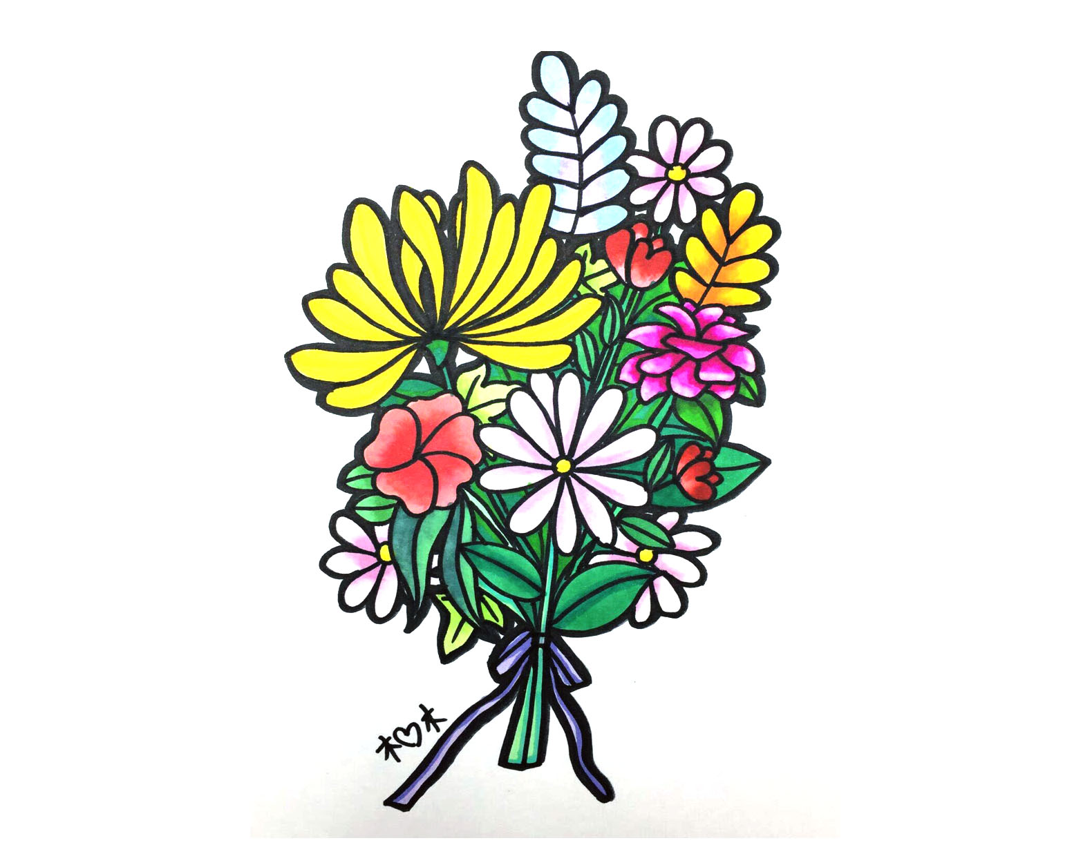 三八妇女节简笔画图片素材-图2