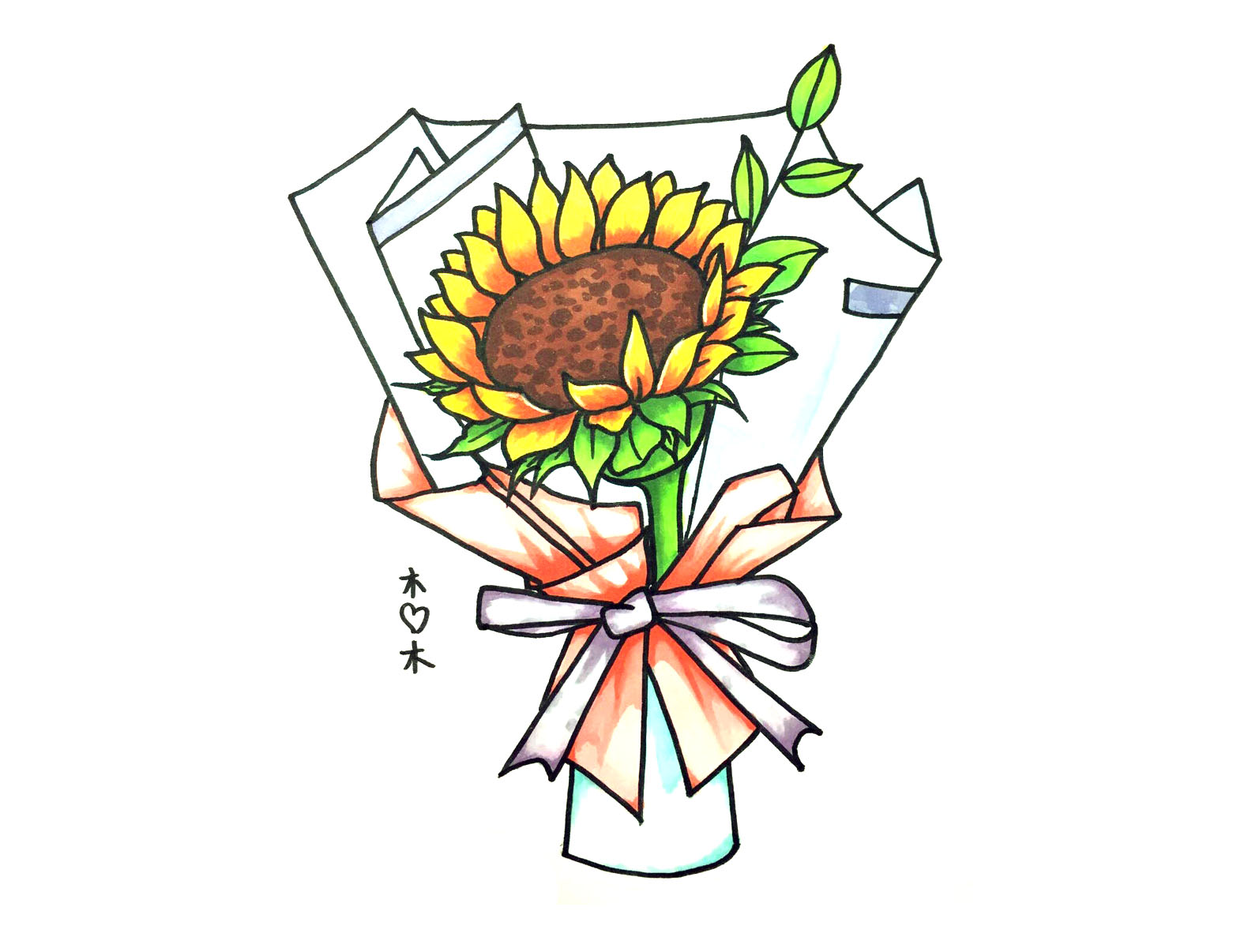 三八妇女节简笔画图片素材-图3