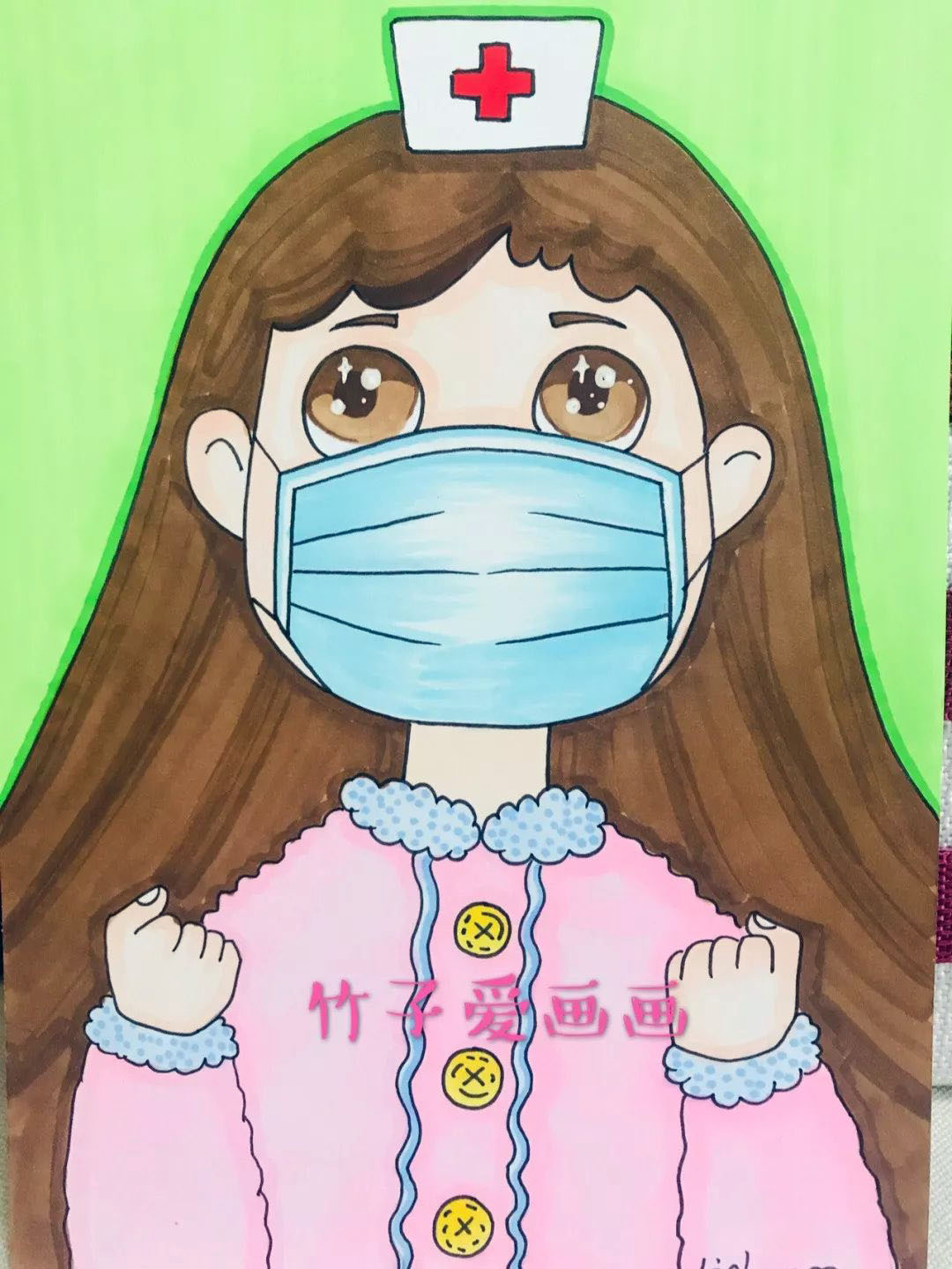 中国加油简笔画图片-图1