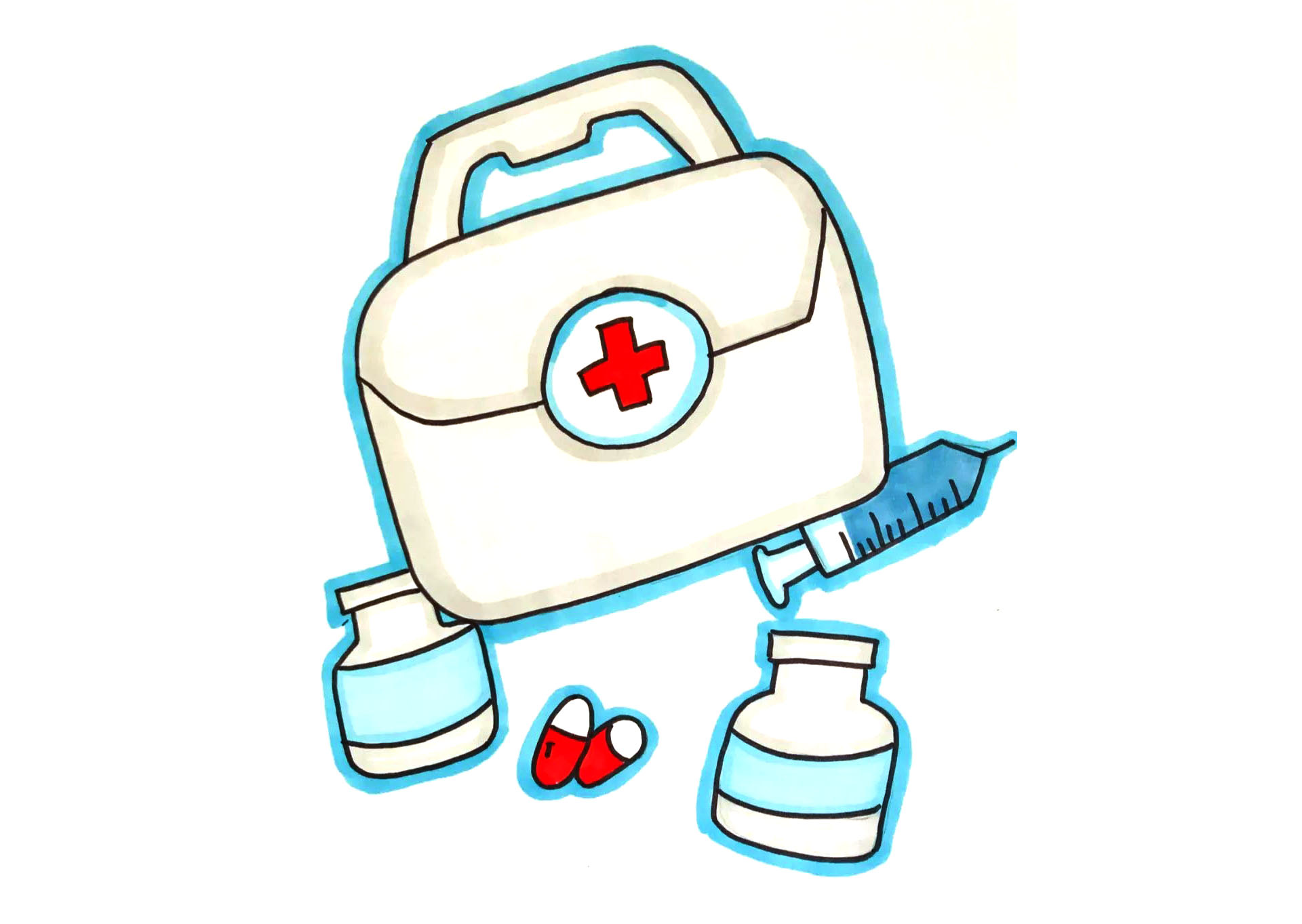 中国加油简笔画图片-图3