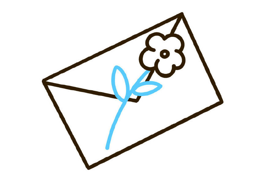 步骤4：画枝叶。