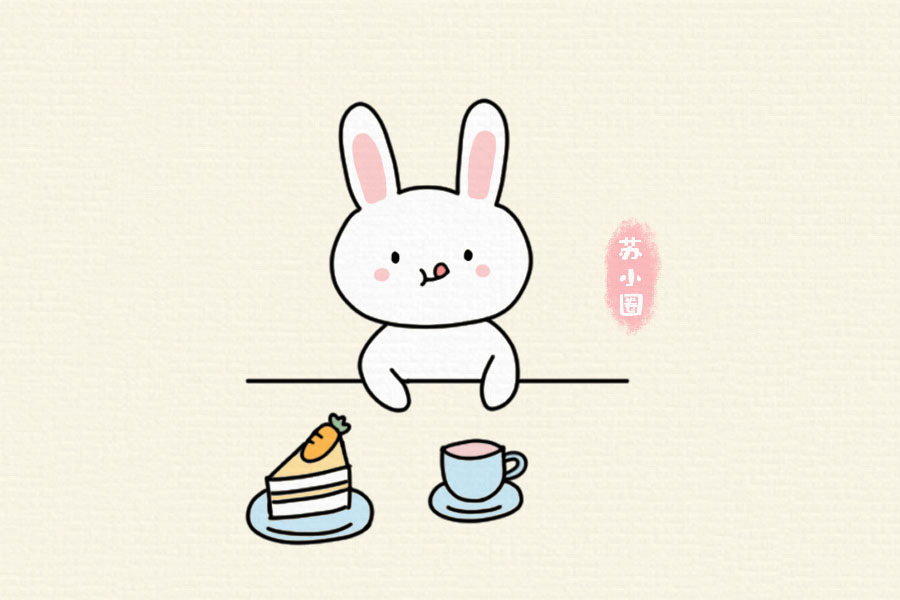 简简单单的一组小兔子简笔画图片-图2