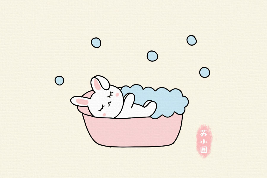 简简单单的一组小兔子简笔画图片-图4