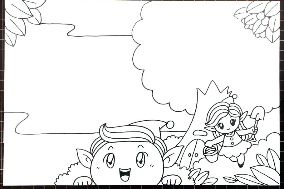 植树节手抄报步骤图-图3