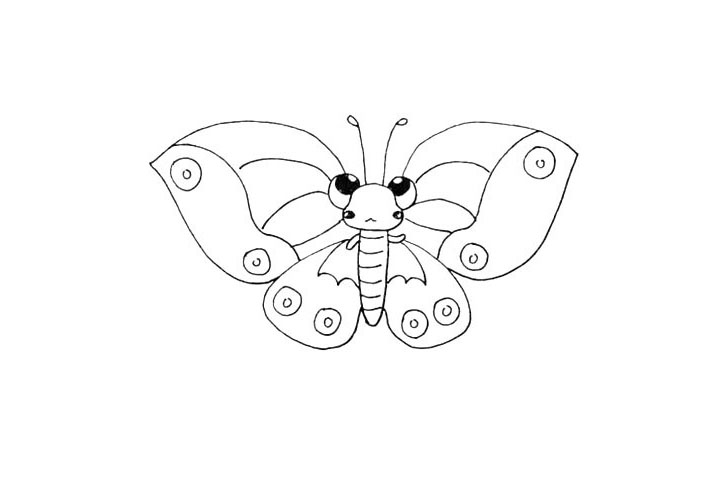 步骤17：接着再把它的小脸颊装饰一下。